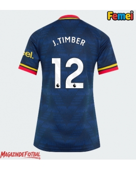 Arsenal Jurrien Timber #12 Tricou Fotbal Replică 2026-27 Femei Deplasare Arsenal Jurrien Timber #12 Tricou Fotbal Replică 2026-27 Femei Deplasare